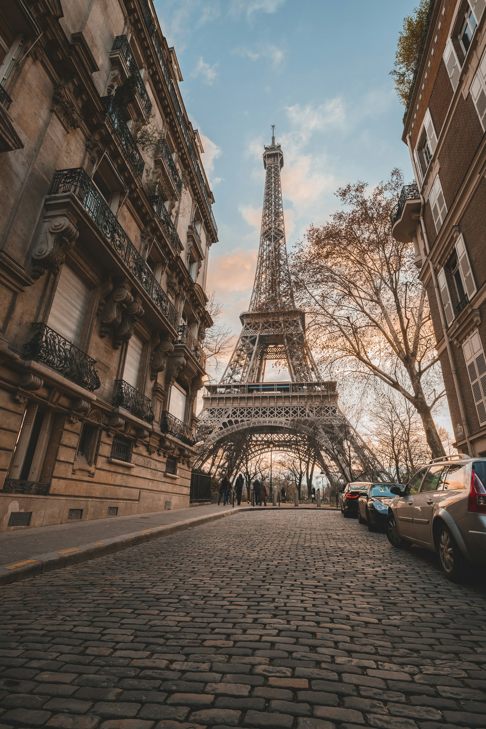 Façades haussmanniennes à Paris
